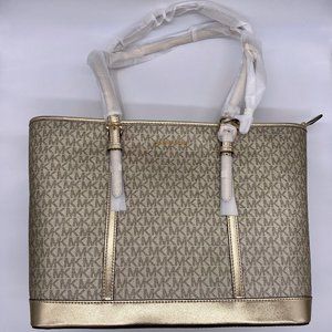 Michael Kors Jet Set Travel Bag, Large, Pale Gold